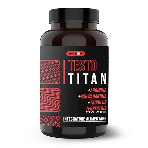 Testosterone Uomo Forte 120 Capsule | Complex con Ashwagandha, Maca Peruviana, L-Arginina, Tribulus Terrestris e Zinco - Integratore Naturale
