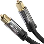 KabelDirekt – Optical Audio Cable, TOSLINK Cable – Soundbar to TV – 1m short (Digital Optical Audio Cable, Fibre Optic Lead, TOSLINK/SPDIF Cable, for Stereo/Amp/HiFi, Xbox One/PS4 – black)