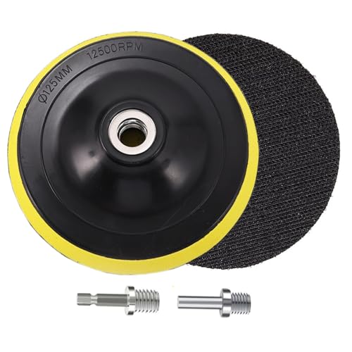【Supporti per dischi abrasivi】5 pollici (125mm), filettatura di montaggio: M14, diametro dello stinco: 7/8mm, velocità massima di funzionamento: 12.500 giri/min.
