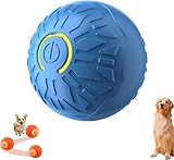 Pelota eléctrica interactiva de Juguete para Perros, Bola de Rebote automática con luz LED para Perros y Gatos, Juguetes Divertidos Lavables Recargables para Mascotas Uso en Inte Blue Fragment Design