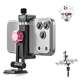 Ulanzi Uka用スマホホルダー Ukaクイックリリース対応 スマートフォン三脚マウント アルカスイス 65-90mm対応 360度回転 1/4ネジ穴 180° チルト 三脚アダプター アルミ製 iPhone 17/16/15 /Android/三脚/自撮り棒/Ukaシリーズに対応 MA51