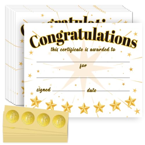 Papier de certificat d'étoiles pour remise de diplôme en maternelle