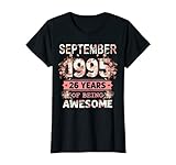 Photo Gallery donna settembre 1995 26 ° compleanno floreale carino per donne ragazza maglietta Photo Gallery donna settembre 1995 26 ° compleanno floreale carino per donne ragazza maglietta