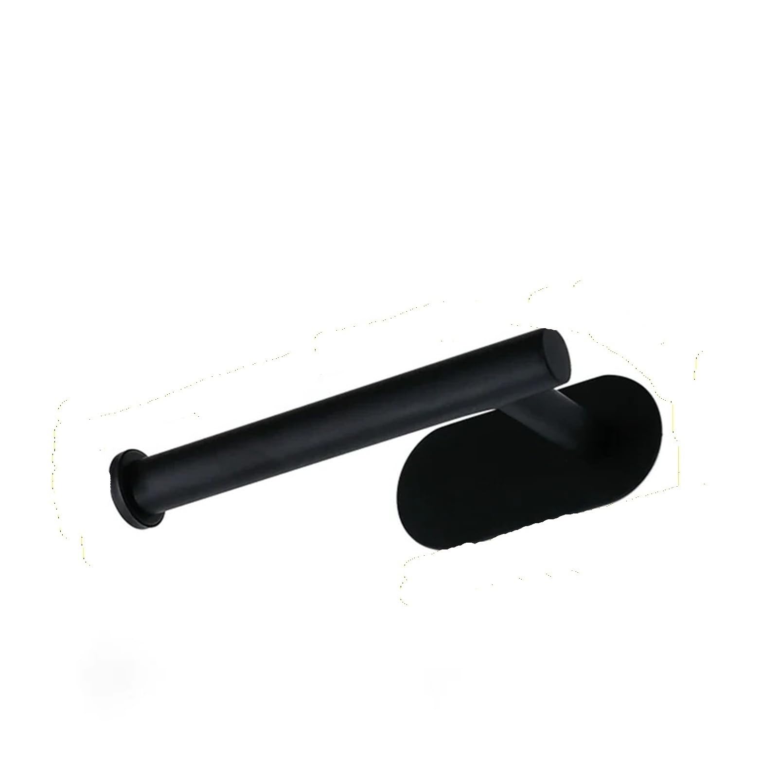 Stainless Steel Wall Mounted Kitchen Roll Towel Rack Napkin Dispenser(Black)