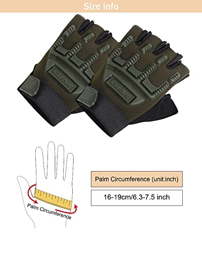 Kids Half Finger Sports Gloves with Grip - Non-Slip Gel Protective Dirt Bike, Cycling, Fishing, Climbing, Gymnastics Glove for Boys Girls