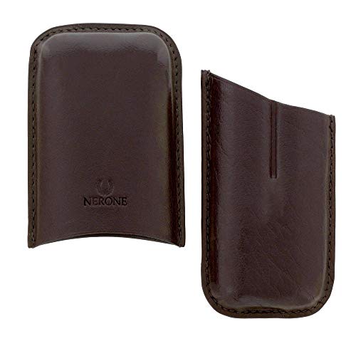 Charuteira porta charutos p/2un NERONE Sublime couro marrom