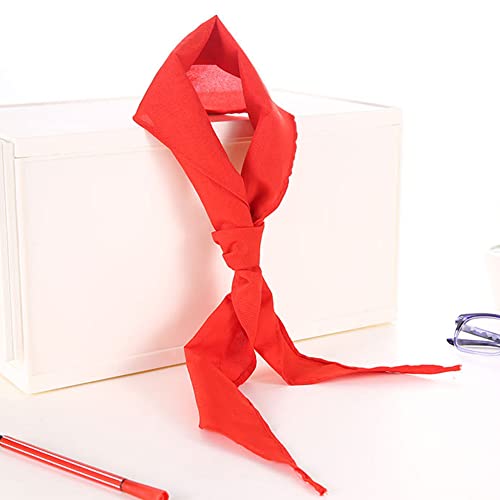 luzen 4Pcs Red Children Triangle Scarf Chinese Hong Ling Jin Primary School Students Red Scarf School Supplies for Young Pioneers2