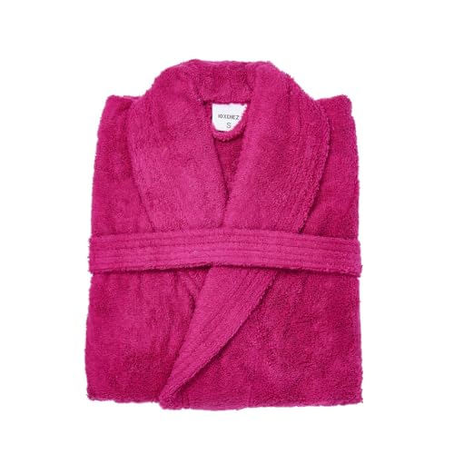 10XDIEZ Albornoz de Ducha para Mujer y Hombre 100% Algodón de Rizo (Rizo Frambuesa - XL (Super Grande))