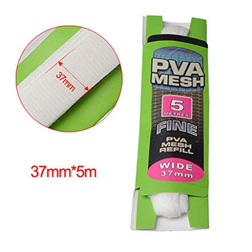 LEIPUPA 6x 5M 37 Mm PVA de Isca de Pesca Solúvel em água Rede de Recarga de Malha de Estoque