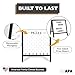 Ilyapa Large Portable Prize Drop Game - 41x27.5 Inch Double Sided Penny Drop Game, Wooden A-Frame Whiteboard Sign, Eraser & Token Storage Tote