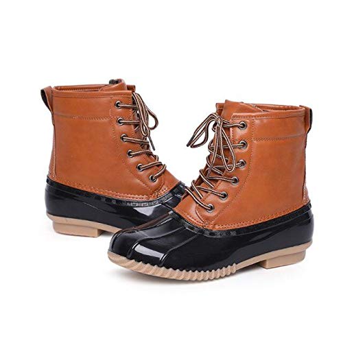 Amazon.com: Botas de lluvia de agua salada para mujer y hombre, con forro  de pelo cálido, ligeras, resistentes al agua, botas de media pantorrilla,  Bronceado/Negro, 8 : Ropa, Zapatos y Joyería