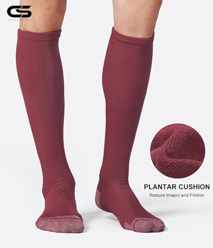 Image of CS CELERSPORT 2 Pack / 3 Pack Baseball Socks for Youth Kids and Adult Softball Soccer Socks Over the Calf Tube Socks