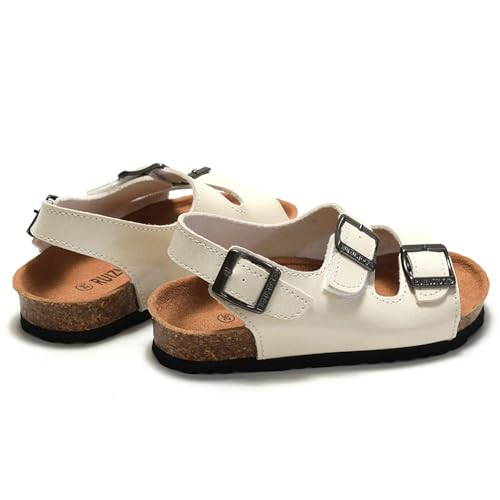 IWIHMIV Girls Walking Sandals Boys Breathable Lightweight Sport Sandals with Hook and Loop Comfortable Soft Sole Shoes3