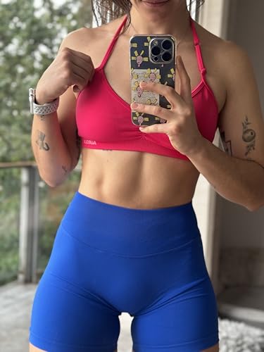 Image of AUROLA Influence Workout Shorts for Women,2.5 3.5 4.5 5.5 6.5 No Roll Up Squat Proof Scrunch Seamless Compression Gym Short