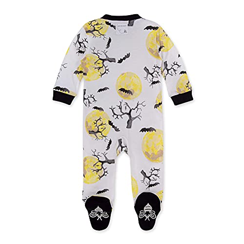 Image of Burt's Bees Baby unisex-baby Sleep & Play, Organic One-piece Romper-jumpsuit Pj, Zip Front Footed Pajama