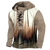 Generisch Sudadera con capucha para hombre, estilo hipster, gimnasio, manga larga, con cordón, jacquard, jersey con capucha, sudadera con capucha, color blanco, suéter de lana para hombre, verde, G#2,