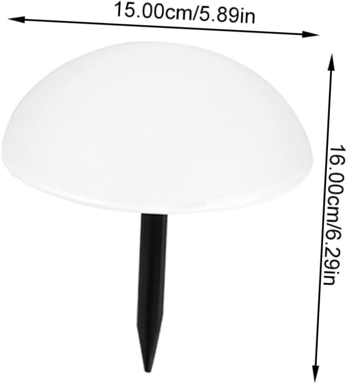 ARTIBETTER Solar Powered Hemisphere Garden Light Outdoor Lawn Lamp for Pathway Patio Easy Installation Ground Inserted Solar Decor with Warm Glow for Garden Landscape