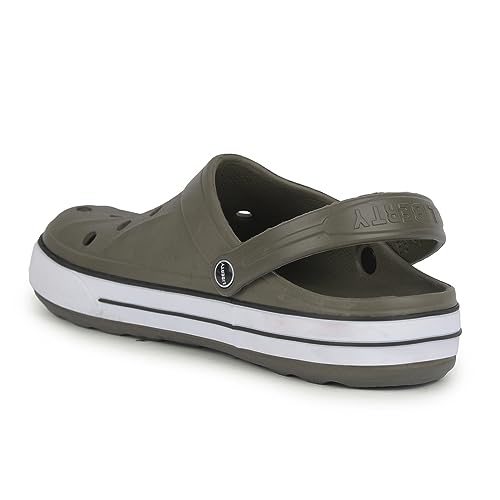 Image of Liberty A-HA LITEWALK Clogs for Men Black, Navy Blue, Green, Grey, Blue, Khaki & Off White | Casual Slip-On Slingback Clog for Walking & Outdoor Use