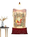 Batterie: plus de soucis de nettoyage ou de feux dangereux avec la bougie du globe de neige. Propulsé par des batteries cellulaires à 3 bouton incluses, vous pouvez profiter d'une ambiance inodore et sûre sans aucune gouttes