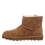 BEARPAW Women's Alyssa Hickory Size 11 | Women's Ankle Boot | Women's Slip On Boot | Comfortable...