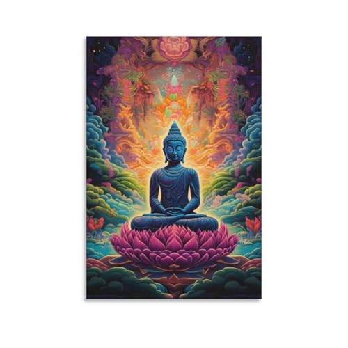 Diamond Painting Bouddha 5D 50x60cm avec kit complet strass pour broderie diamant