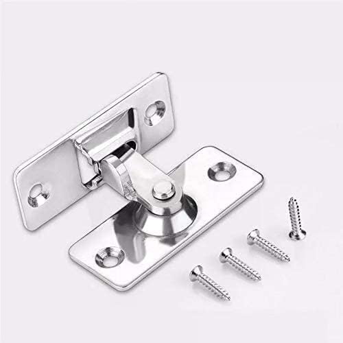 Slide Bolt Gate Latch, 90 Degree Solid Door Latch Bolt 304 Stainless Steel Lock Sliding Door Right Angle Buckle
