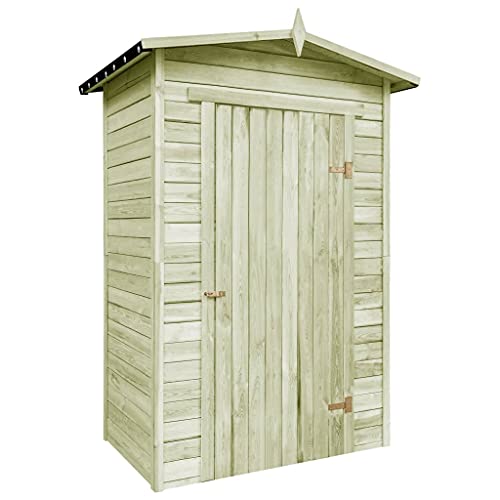 Lagerschuppen 150 x 100 x 210 cm, Gartenschrank Gerätehaus Garten Schuppen Schrank Gartenschuppen, für Unterbringung…