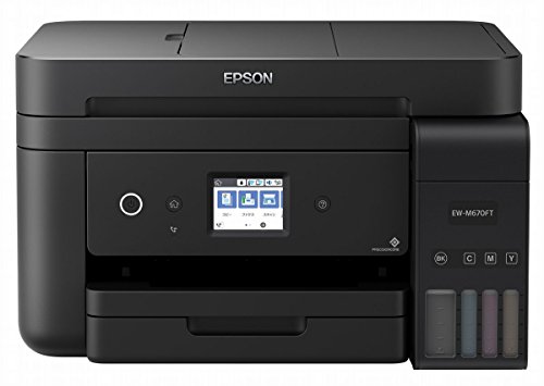 エプソン エコタンク搭載プリンター A4カラーインクジェット複合機 FAX付 EW-M670FTE ドキュメントパック非同梱モデル 無償保証期間3年