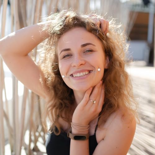 Grübchen Macher 2 Stück Natürlich Grübchen Macher Wangen, Smile Gesichtstrainer, Grübchen Macher Perlen Grübchen Trainer, Wangentrainer Für Damen Und Mädchen, Kreieren die natürlichsten Grübchen