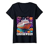 Photo Gallery donna cruising at halloween cruiseween party fun halloween cruise maglietta con collo a v Photo Gallery donna cruising at halloween cruiseween party fun halloween cruise maglietta con collo a v
