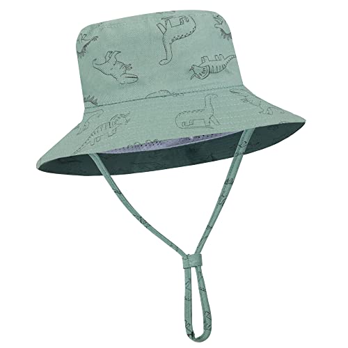 Image of Fynnsure Baby Boy Sun Hat Baby Hats UPF 50+ Toddler Sun Hat Infant Sun Hats Kids Beach Summer Adjustable Bucket Hat