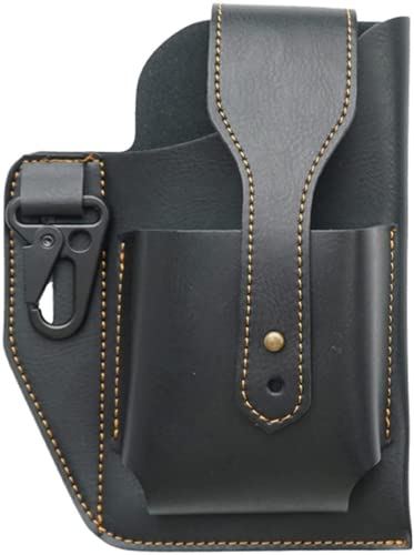 Sports de Plein air Running Dual Mobile Phone Pockets Pouch Belt Case Universal Cell Phone Holder Mobile Phone Pockets Sports Tactical Pockets Bag for Outdoor Travel (Le Noir)