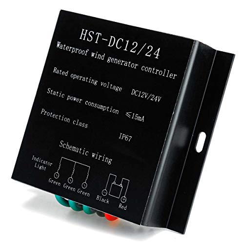 Regolatore di carica MPPT per turbine eoliche da 8000 W impermeabile, compatibile con batterie da 12 V/24 V/48 V, regolatore di corrente continua efficiente per sistemi di energia rinnovabil