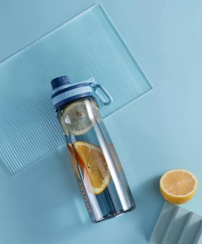 Image of THE VENTI SHOTAY COOL Unbreakable Water Bottle with Sipper BPA Free Tritian, Leak-Proof Water Bottle Ideal for Office, Sports, School, Gym (850ML Blue)