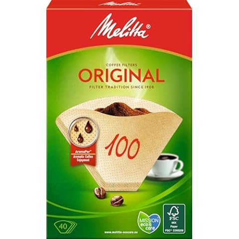 Melitta Natural Brown Coffee Filters Pack of 40 Cover