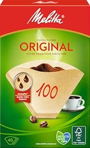 Melitta Aromapor Filtertüten 100 Naturbraun 40 Stück