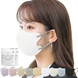[一木良品] 夏用3層薄型マスク20枚(10枚×2パック)【乾燥肌向け不織布マスク】 3D 立体 使い捨てマスク 花粉対策【適格請求書発行事業者】カラーマスク 小顔 チークマスク 平ゴム採用 不織布マスク 飛沫防止 花粉対策 PM2.5 ほこり対応 (ホワイト)