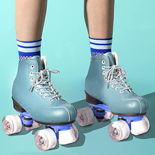 Excefore Glitter Shoe Laces, 2 Pair Crystal Bling Shiny Rhinestone Round Shoelaces for Sneakers AF1/AJ1, for 1970s, for Ultra Boost and More (2 Pair, 120cm)