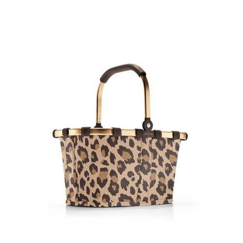 reisenthel carrybag XS Leo Macchiato – Kleiner Stabiler Korb im XS Format Kleiner Variante der Einkaufsikone praktische Innentasche – Elegantes, wasserabweisendes Design