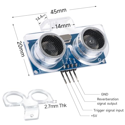 Image of Smraza 2pcs Ultrasonic Module HC-SR04 Distance Sensor with 2pcs Mounting Bracket for Arduino R3 MEGA Mega2560 Duemilanove Nano Robot XBee ZigBee