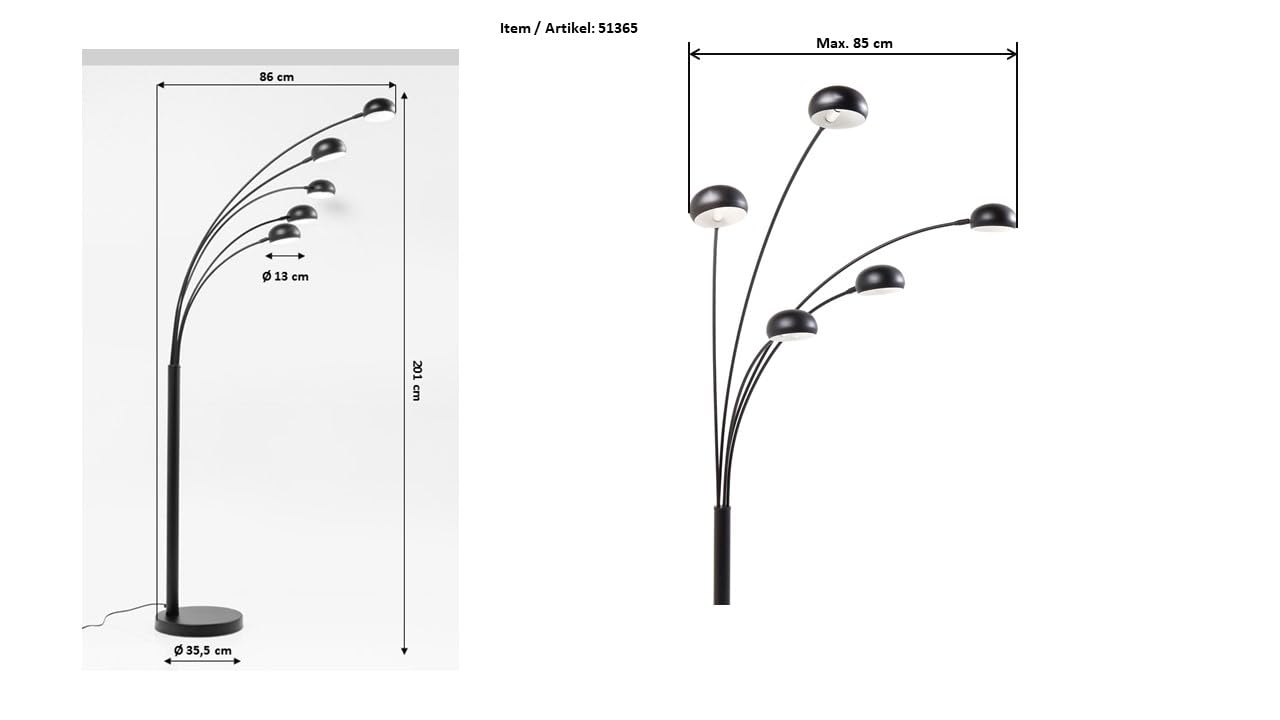 KARE, Lampada a piantana, Argento (Edelstahloptik), metallo