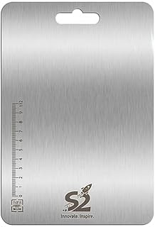 Stainless Steel Chopping Board with Safe Smooth Edges 35cm x 25cm | Metal Cutting Board for Vegetables, Fruits, Meat, Brea Price In India