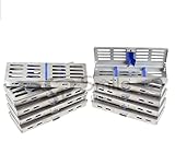  10X Esterilización Cassette Rack Bandeja Hold Instrumentos Sonrisa Reino Unido