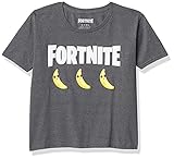 Epic Games Big FORTNITE Boys Officially Licensed Logo Character Graphic T-Shirt, Charcoal Grey...
