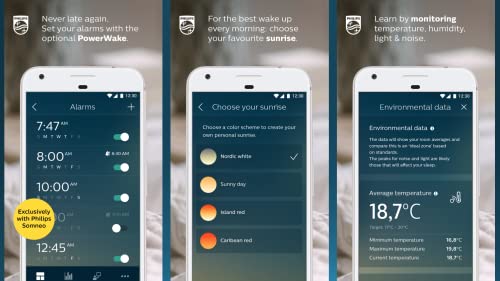 Philips Smartsleep Connected Sleep And Wake-Up Light, Personalized Sunrise And Sunset, Sleepmapper App Enabled, Sleep Environment Tracking, Hf3670/60 #TOP7