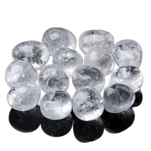 MAIBAOTA Clear Quartz Crystals Natural Healing Crystals Bulk Polished Tumbled Crystals Stones Rocks Energy Balance Crystal Gemstones Vase Filler Decorative Stones Reiki Witch Quartz Crstal