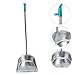 Imagen de Healeved Basura Recogedor con Mango Largo Recogedor de Piso Cubo Basura Acero Inoxidable a Sarten Plancha Escoba de Acero Inoxidable