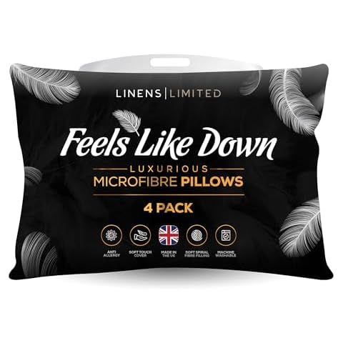 Linens Limited Soft Pillows 4 Pack Cover