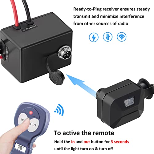 ZEAK 3500 lb. Advanced 12V DC Electric Winch, Off Road Waterproof, Synthetic Rope, Mount, for Sports car, ATV - Image 6