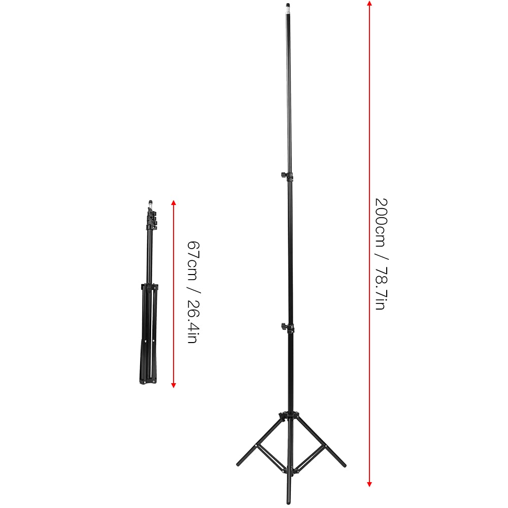 Treppiede per telefono, treppiede con rotazione di 360 gradi pieghevole portatile da 78,7 pollici per iPhone 8 Plus per attività di fotografia all'aperto
